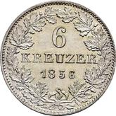 Reverse 6 Kreuzer 1856