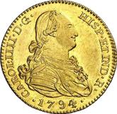 Obverse 2 Escudos 1794 M MF