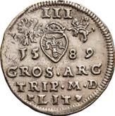 Reverse 3 Groszy (Trojak) 1589 Lithuania