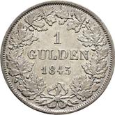 Reverse Gulden 1843