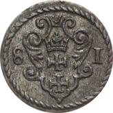 Reverse Denar 1581 Danzig