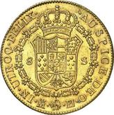 Reverse 8 Escudos 1777 M PJ