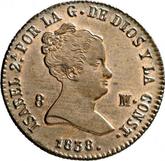 Obverse 8 Maravedís 1838 Denomination on obverse