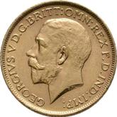 Obverse Sovereign 1913 S