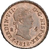 Obverse 4 Maravedís 1818