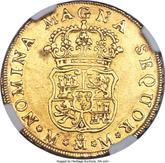 Reverse 4 Escudos 1758 Mo MM
