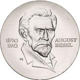 Obverse 20 Mark 1973 August Bebel