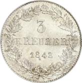 Reverse 3 Kreuzer 1842