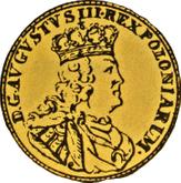 Obverse 5 Thaler (August d'or) 1753 G Crown