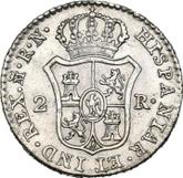 Reverse 2 Reales 1813 M RN