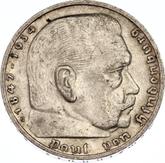 Obverse 5 Reichsmark 1938 G