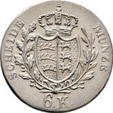 Reverse 6 Kreuzer 1828