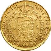 Reverse 4 Escudos 1785 PTS PR