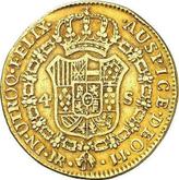 Reverse 4 Escudos 1792 NR JJ