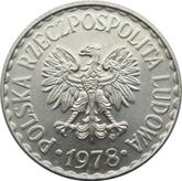 Obverse 1 Zloty 1978 MW