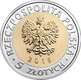 Obverse 5 Zlotych 2015 MW Bydgoszcz Canal