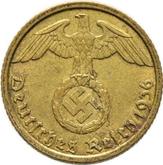 Reverse 5 Reichspfennig 1936 G