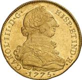 Obverse 8 Escudos 1775 NR JJ