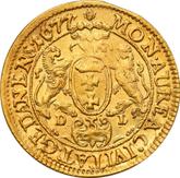 Reverse Ducat 1677 DL Danzig