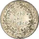 Reverse 1/2 Thaler no date (1807-1808)