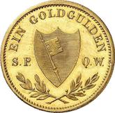 Reverse Goldgulden no date (1864) C.V.