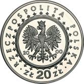 Obverse 20 Zlotych 2000 MW AN Wilanow Palace
