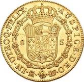 Reverse 8 Escudos 1786 M DV