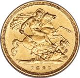 Reverse Half Sovereign 1893 M Veiled head