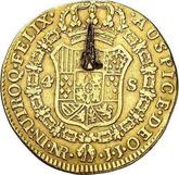 Reverse 4 Escudos 1805 NR JJ