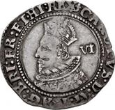Obverse Sixpence 1625 First draped bust