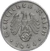 Reverse 5 Reichspfennig 1944 G