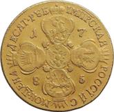 Reverse 10 Roubles 1785 СПБ