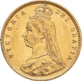 Obverse Half Sovereign 1890 Jubilee Head