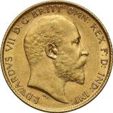 Obverse Half Sovereign 1909 P