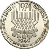 Obverse 5 Mark 1974 F Basic Law