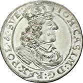 Obverse 6 Groszy (Szostak) 1660 TT Bust in a circle frame