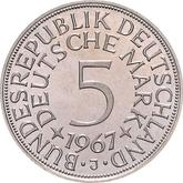 Obverse 5 Mark 1967 J