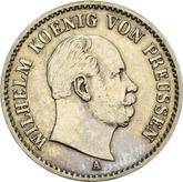 Obverse 1/6 Thaler 1867 A