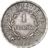 Reverse 1 Franc 1808 J