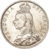 Obverse Florin 1890 JEB Jubilee Head