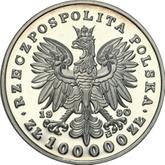 Obverse 100000 Zlotych 1990 Fryderyk Chopin