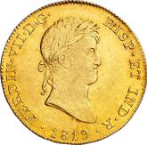 Obverse 8 Escudos 1819 M GJ