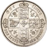 Reverse Florin 1876 WW Gothic
