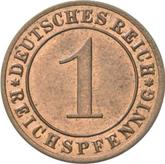 Obverse 1 Reichspfennig 1925 E