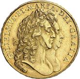 Obverse Five guineas 1691