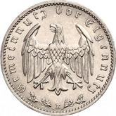 Reverse 1 Reichsmark 1938 E