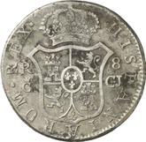 Reverse 8 Reales 1815 c CJ