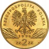 Obverse 2 Zlote 1996 MW NR Hedgehog