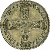 Reverse Sixpence 1700 Third laureate bust