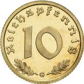 Obverse 10 Reichspfennig 1936 G
